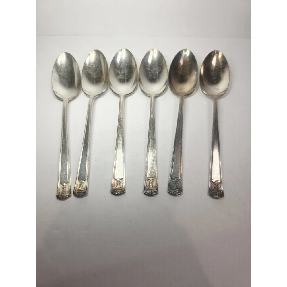 1923 Century Silver plate International Silver Holmes & Edwards 6 Spoons